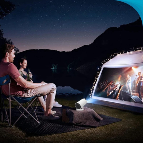 Cinema 4k Branco Wifi Android Portátil Led Hdmi 1080p