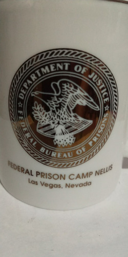 Taza Depatment Of Justice Federal Prision Camp Las Vegas Mug