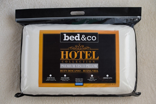 Imagen 5 de 6 de Almohada Inteligente Viscoelastica Hotel Bed&co 65x39cm