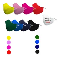 Comprar Cubrebocas Tela 2 Capas Lavable Reusable Textil Pack 5