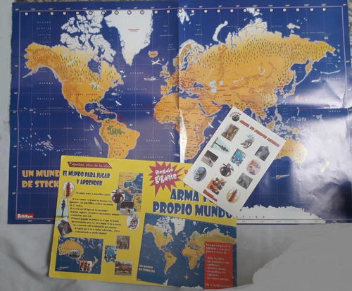 Poster Antiguo * Un Mundo Con Stickers * Coleccion Billiken