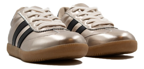 Zapatillas Urbanas De Mujer Cuero Vacuno Gamuzado Fiori Vico