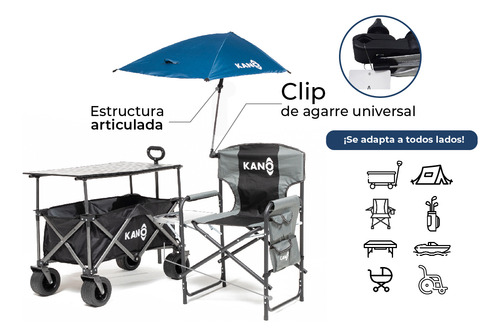 Quitasol Portátil Universal Kano Sundu Uv50+ Articulable