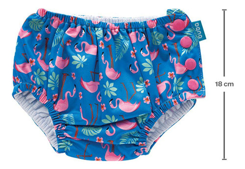 Biquíni De Banho Com Fralda Reutilizável Buba Flamingo