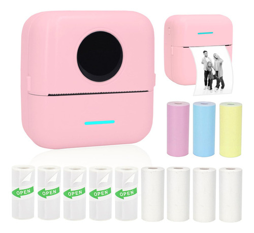 Vicbear Mini Impresora Portátil, Impresora De Pegatinas Sin