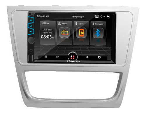 Central Multimídia Mp5 2 Din Roadstar Touch 7 Full Bluetooth