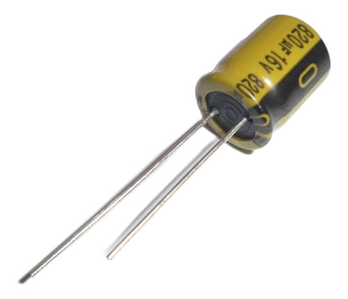 Capacitor 820uf, 16v, 105ºc Empaque 12 Unidades