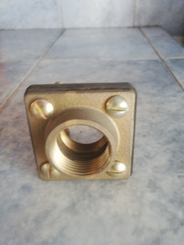 Flanche Bronce Conexión Para Tanque 1 PuLG 