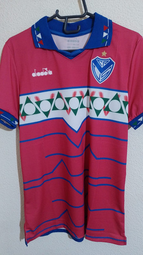 Camiseta Velez Sarsfield Diadora 2023 Rosa Talle L