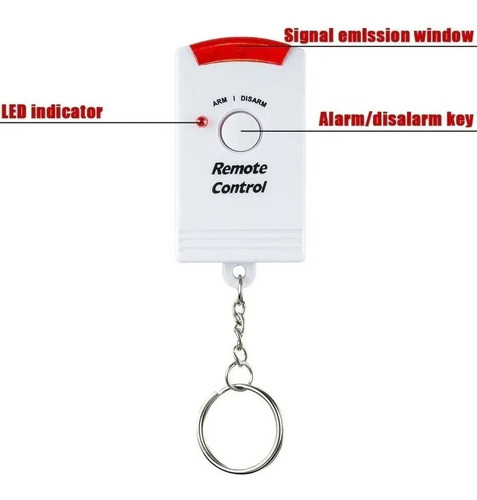 Kit Alarme Residencial Sensor Presença Sem Fio + 2 Controles