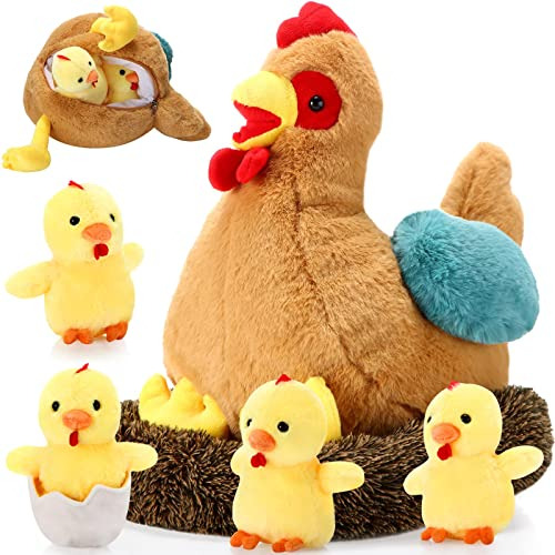 Skylety 9.84 Juguetes De Pollo Inch Plush Hierro De Huevo Co