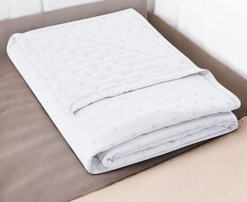 Cubrecama Cover Cozy Queen 2 Plz Con Kit Funda Reversible Blanco Cozy