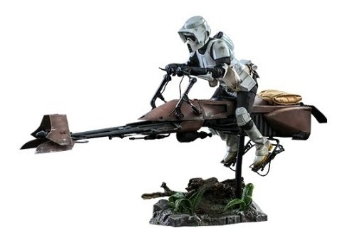 Scout Trooper And Speeder Bike Sixth Scale Set Hot Toys