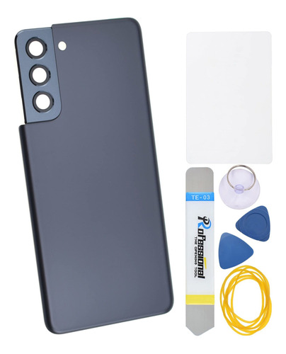 Cubierta Plastico Gris Para Samsung Galaxy S21 Marco Camara