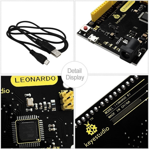 Placa Arduinu Ks0248 Estúdio Leonardo R3 Modulo Board