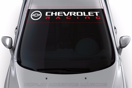 Adesivo Faixa De Parabrisa Chevrolet Racing Gm Tuning Sport
