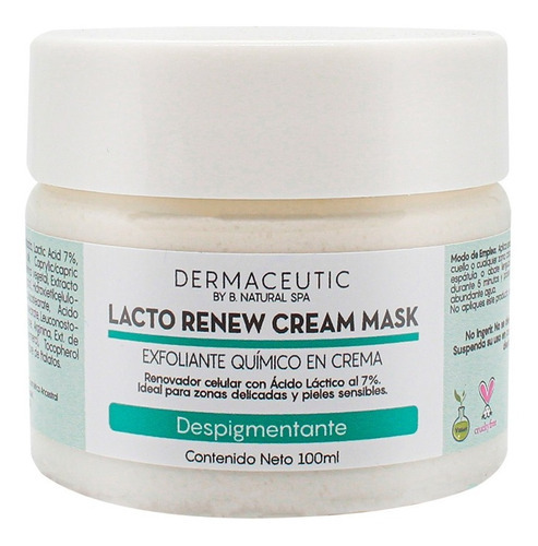 Imagen 1 de 4 de Kit Lacto Renew Cream Mask 100ml + Booster Arbutina 5% 30ml Tipo De Piel Todo Tipo De Piel