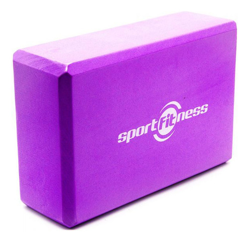 Cubo De Yoga Tpe Espuma Pilates Entrenamiento Sport Fitness Color Violeta