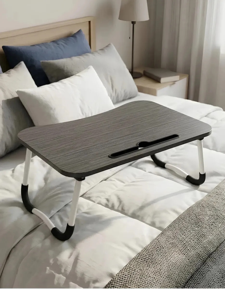 Foto do produto: Mesa Suporte Dobrável Para Notebook Cama Sofá Portátil Home Office Apoio Preta Pítia