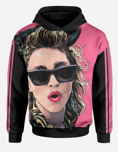 Buzo Madonna Pop Musica Manga Frente Fullprint Aesthetic