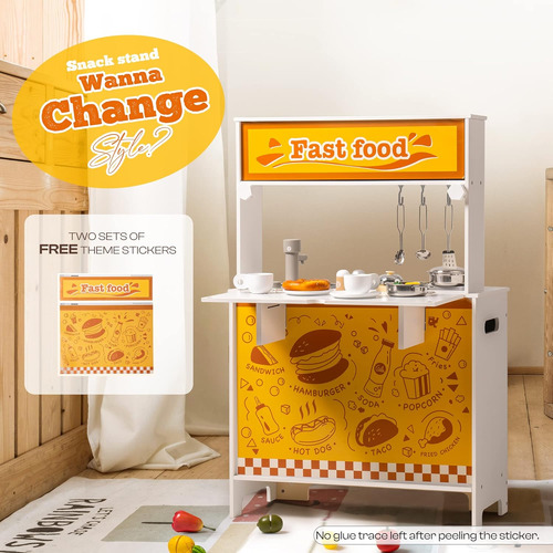 Cocina De Juego 2 En 1 Para Niños Juego De Cocina De Madera