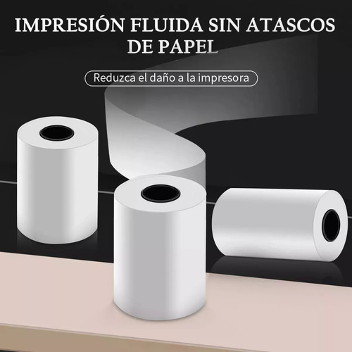 20 Rollos Papel Termico Impresora Terminal Clip Total Y Mas Blanco