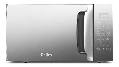 Microondas Philco Pmo30ep 28l Preto Porta Espelhada 220v