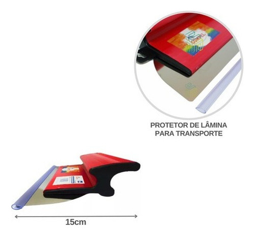 Desempenadeira Berox 40cm Gesso Massa Corrida Inox