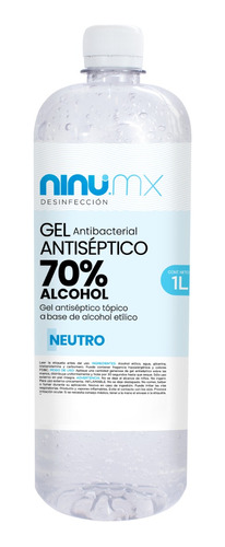 Gel Antibacterial Sin Dosificador 1 Litro Con 70% Alcohol