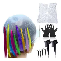 Comprar Gorros Iluminadores De Silicona Para Cabello Teñido, 9 Pieza