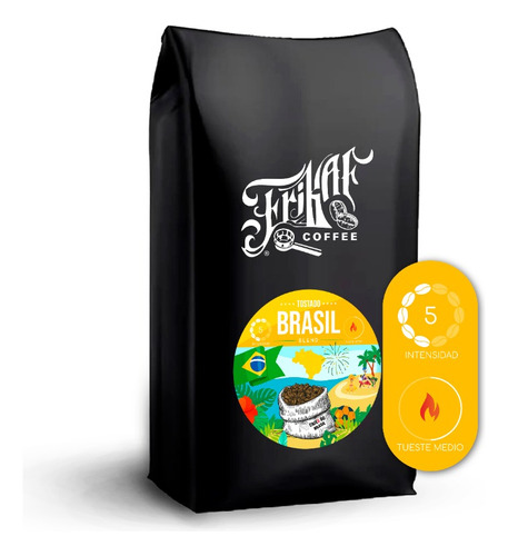 1/2 Kg Cafe Tostado Brasilero Premium Frikaf