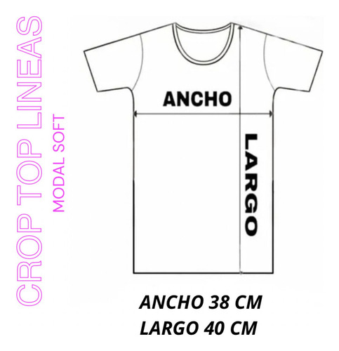 Top Remera Manga Larga Bordo Mujer Adolescente Crop