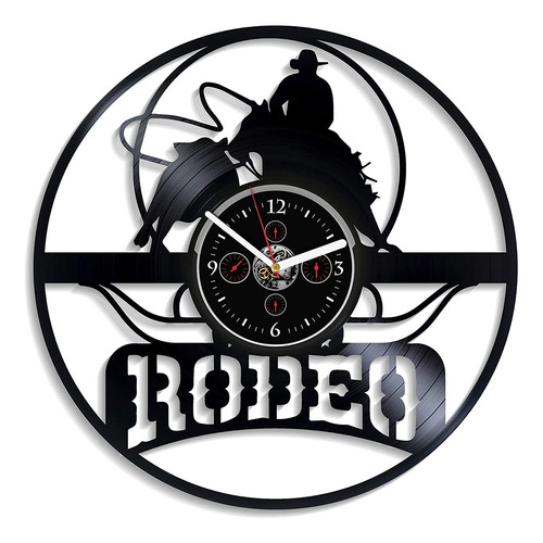 Rodeo Reloj De Pared Deporte Reloj De Pared Vintage Dis...