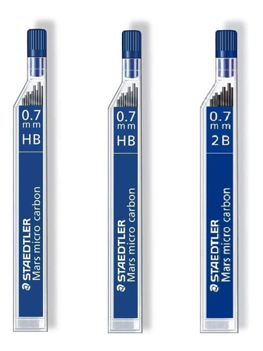 Minas Staedtler 0.7 Hb Tubo X 12 Unid P/ Portaminas Pack X 3