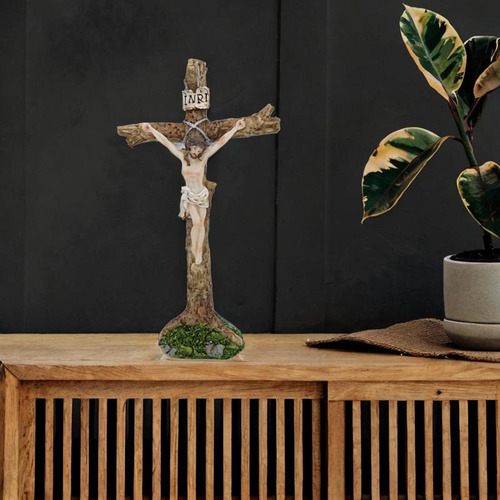 Escultura De Crucifijo De Pie Decoración De Pascua Muebles