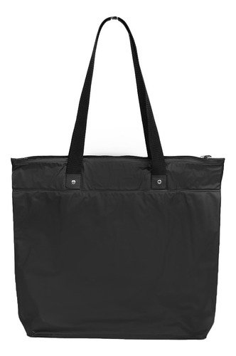 Bolsa Sacola De Praia Impermeável Bolso Interno Resistente Cor Preto Desenho Do Tecido Lisa