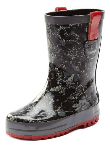 Northside Boy's Bay Rain Boot, Black/gray, B07kfpwfr5_060424