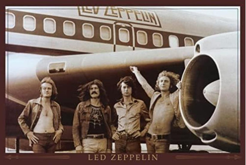 Buyartforless Led Zeppelin The Starship Airplane 36x24 Póste