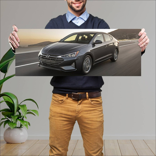 Cuadro 30x80cm Auto 2019 Hyundai Elantra Auto 146