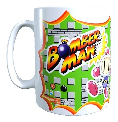 Taza Bomberman Videojuego Clasico Retro