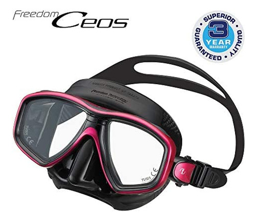 Tusa M-212 Freedom Ceos Máscara De Buceo, Rosa