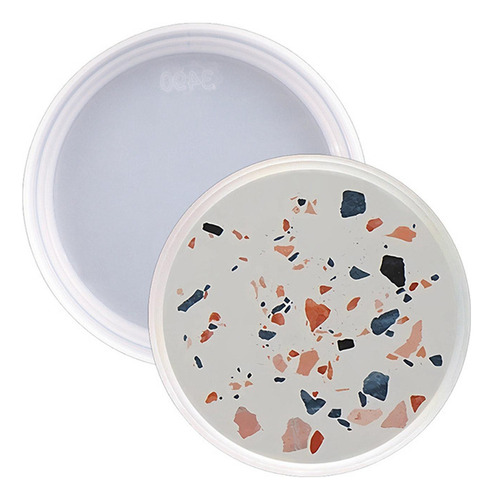 2x Posavasos Molde De Silicona Fundición De Resina Diy