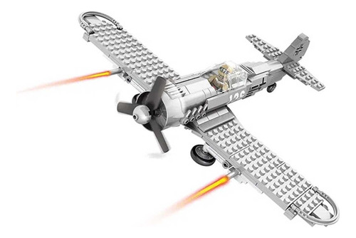 Avião Turboélice Segunda Guerra 242 Peças Compatível Lego