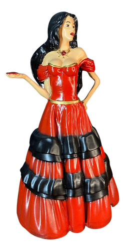 Estatua Pomba Gira Realista (v E P) - Umbanda Candomble Cor Vermelho