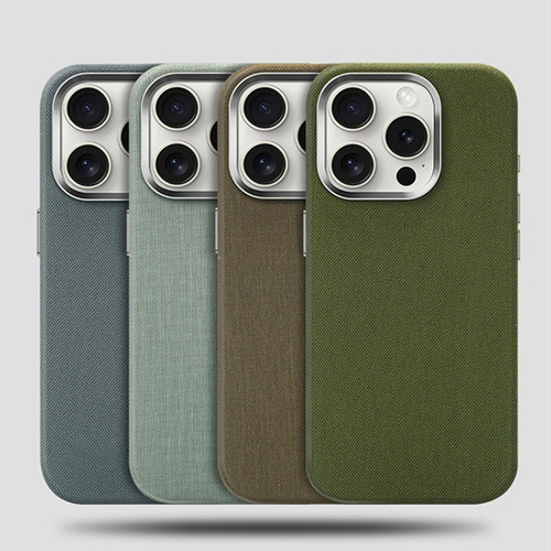 Capa De Celular Em Tecido De Linho E Nylon Para iPhone Magsa