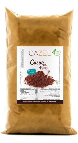 Cacao En Polvo Cocoa 100% Natural Oaxaca Artesanal 500g