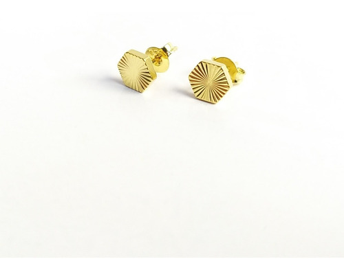 Aretes Topos Hombre / Mujer / Unisex Oro 18k Laminado + Caja