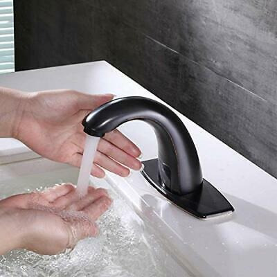 Charmingwater - Grifo Para Lavabo De Baño Negro Sin Contact