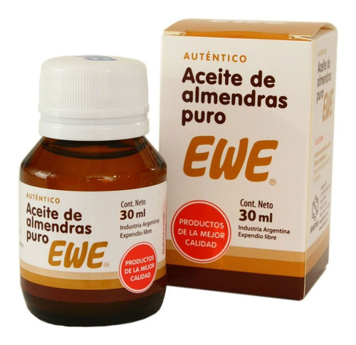 Ewe Aceite De Almendras 30ml Hidrata Suaviza Piel Cabello