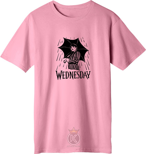 Polera Merlina - Wednesday - Serie Adams- Estampaking